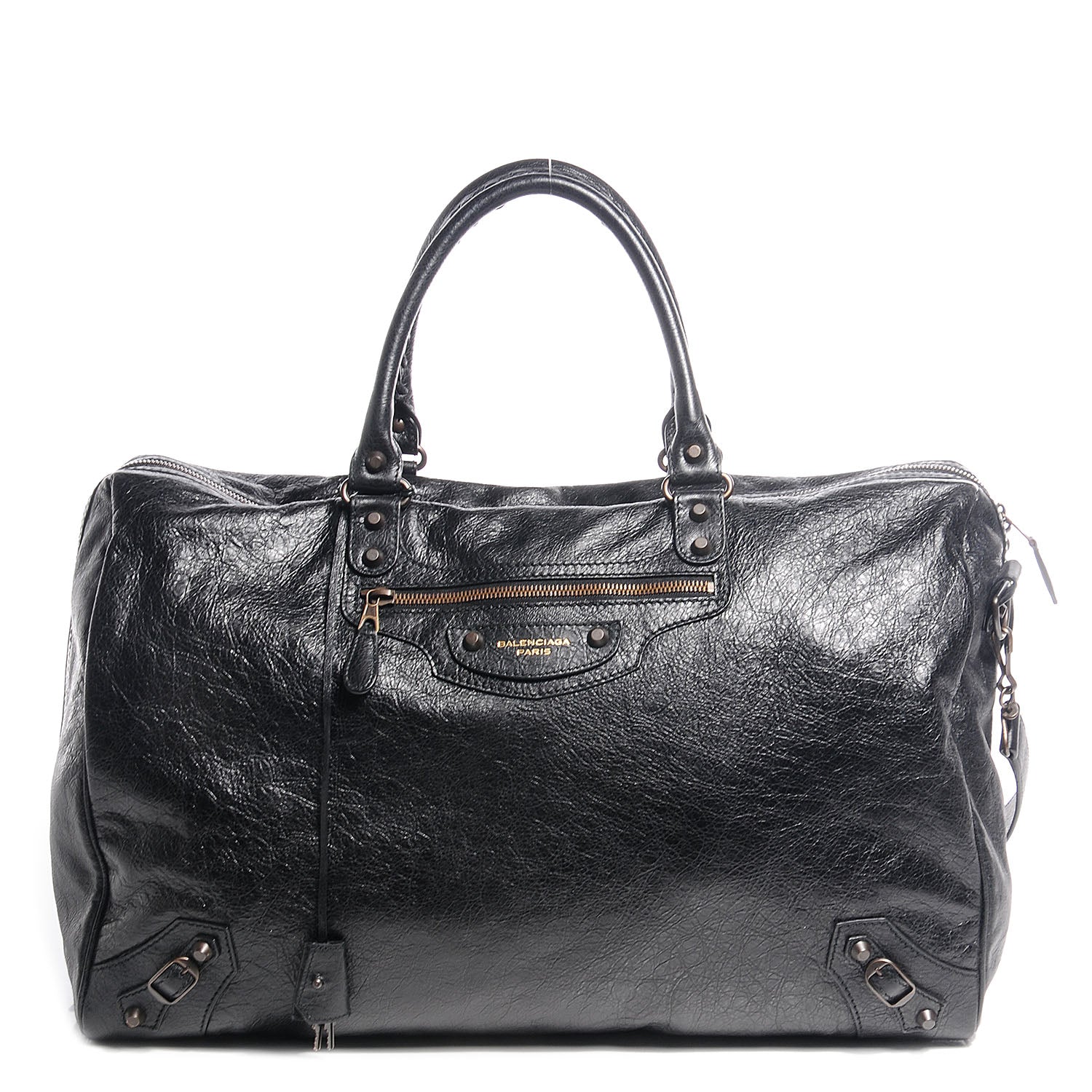 Balenciaga Agneau 24Hour Voyage Travel Bag Black 1 of 14
