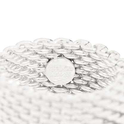 Tiffany Sterling Silver Somerset Mesh Ring 58 8.5 4 of 4