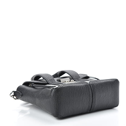 3.1 Phillip Lim 3.1 Textured Calfskin Denim Mini Pashli Satchel Black 3 of 11
