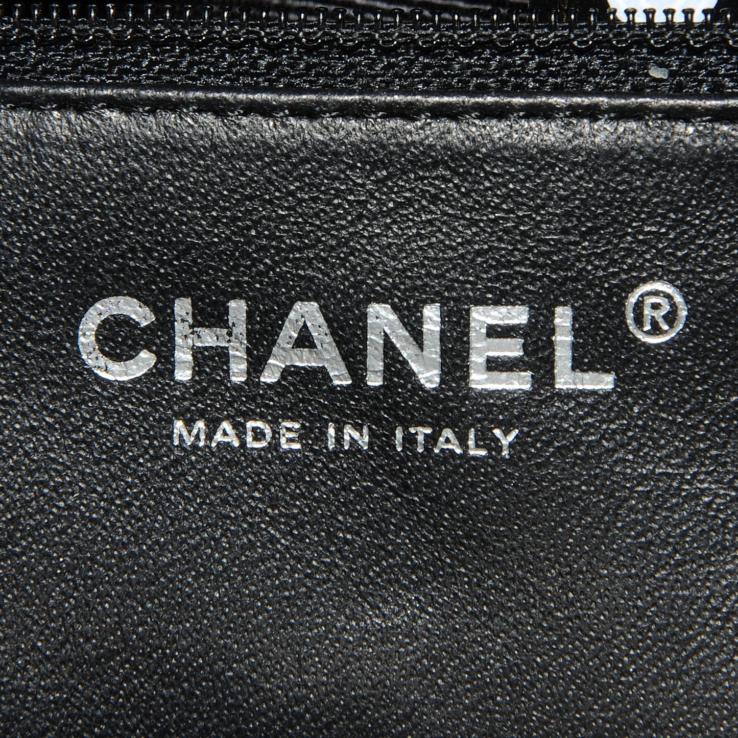 Lambskin Perforated Timeless Clutch Black