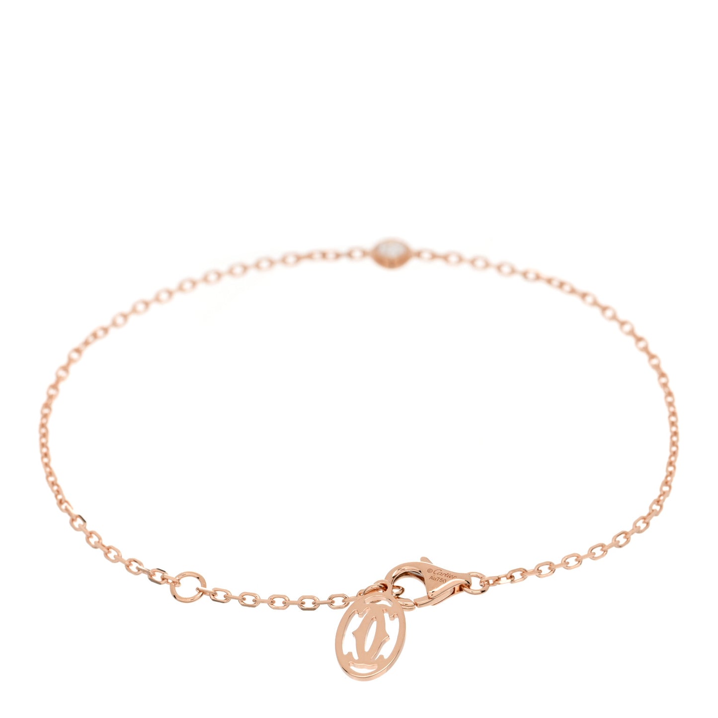 18K Pink Gold Diamond SM D'Amour Bracelet