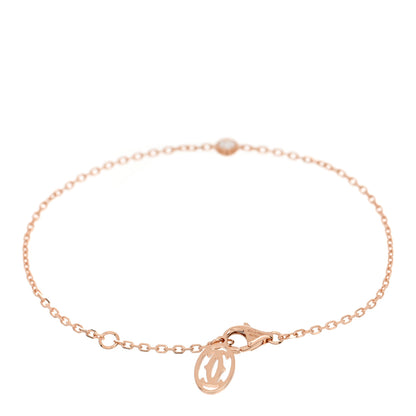 Cartier 18K Pink Gold Diamond SM D'Amour Bracelet 2 of 3