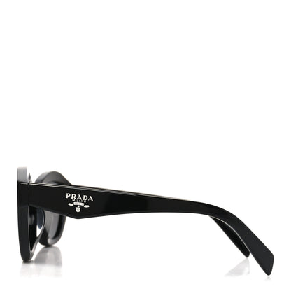 Prada Acetate Logo Sunglasses SPR A02-F Black 3 of 7