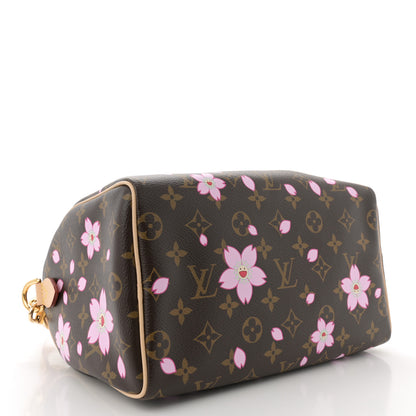 Louis Vuitton LV X TM Monogram Cherry Blossom Speedy Bandouliere 25 Sakura Brown 4 of 9