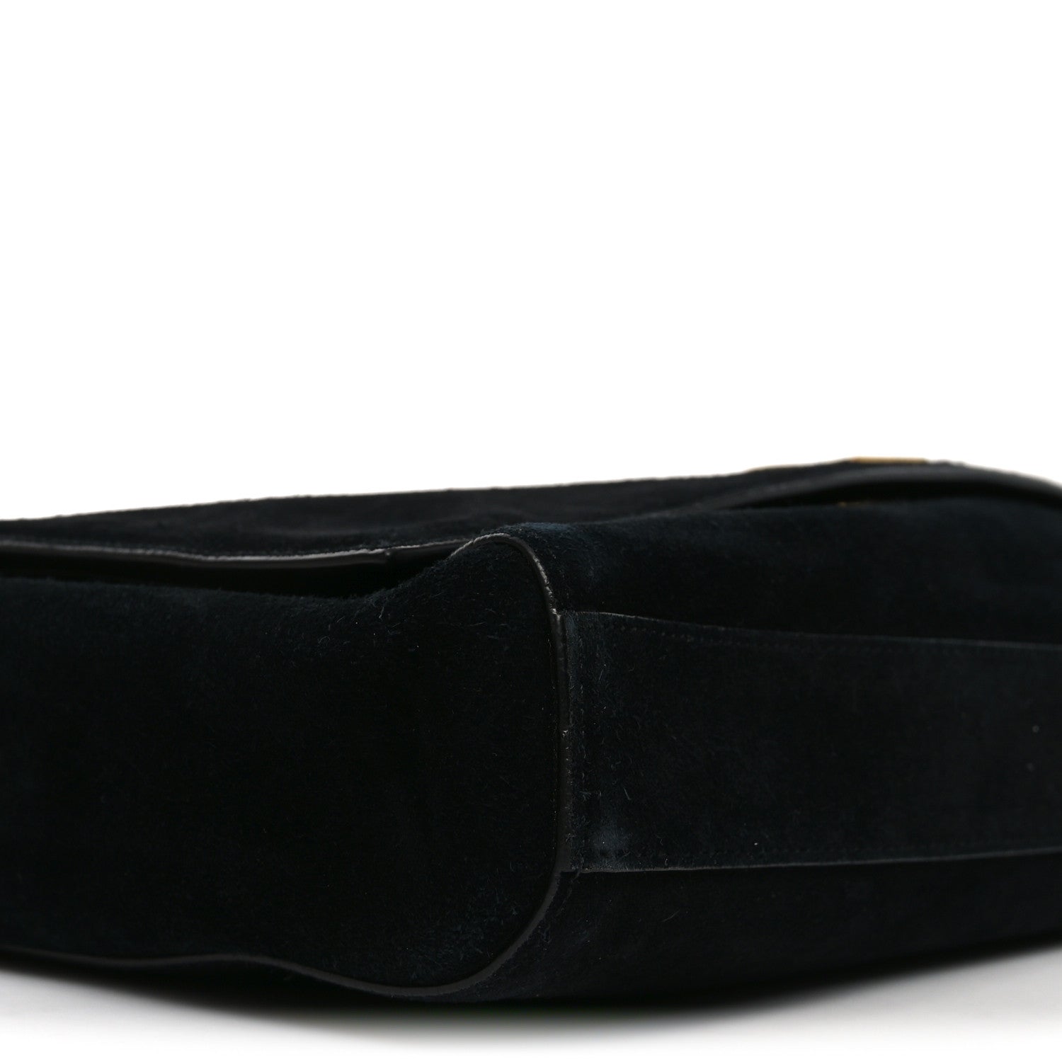 Saint Laurent Smooth Calfskin Suede Medium Reversible Monogram Kate Satchel Black 9 of 18