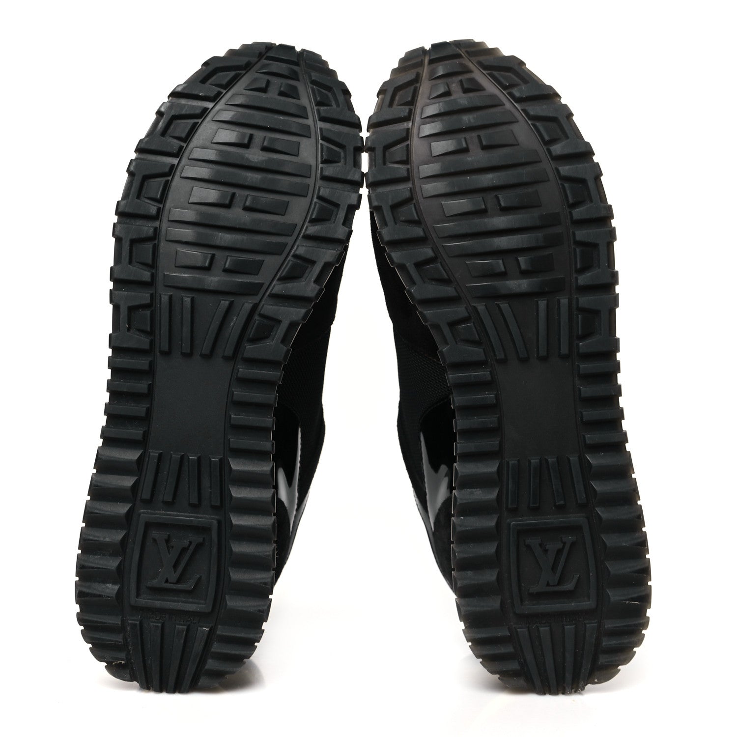 Louis Vuitton Suede Monogram Run Away Sneakers 39 Black 7 of 10