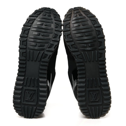 Louis Vuitton Suede Monogram Run Away Sneakers 39 Black 7 of 10