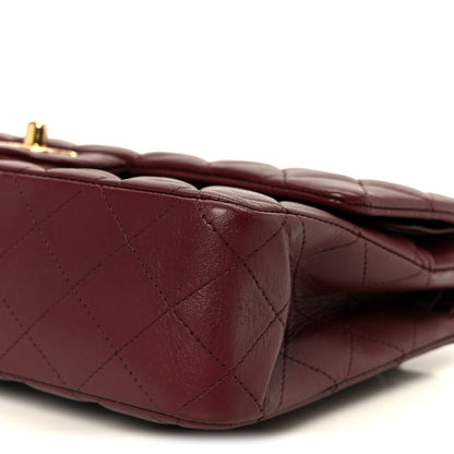 Chanel Lambskin Quilted Medium Double Flap Burgundy 11 of 11