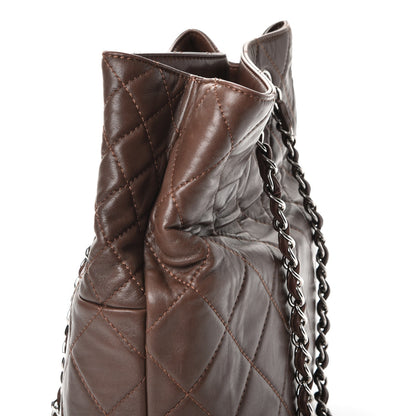 Chanel Calfskin Quilted In the Business North South Tote Brown 9 of 9