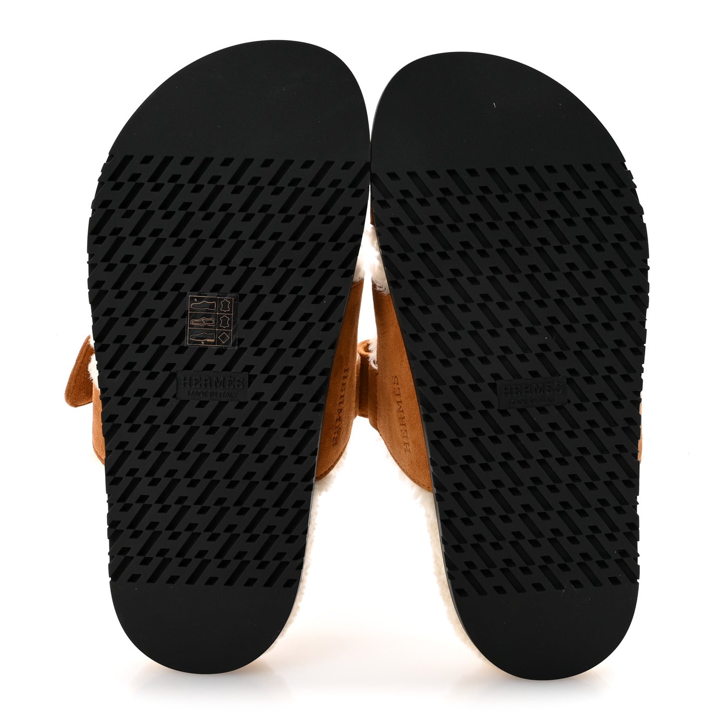 Suede Goatskin Woolskin Womens Chypre Sandals 36 Brun Fume Ecru