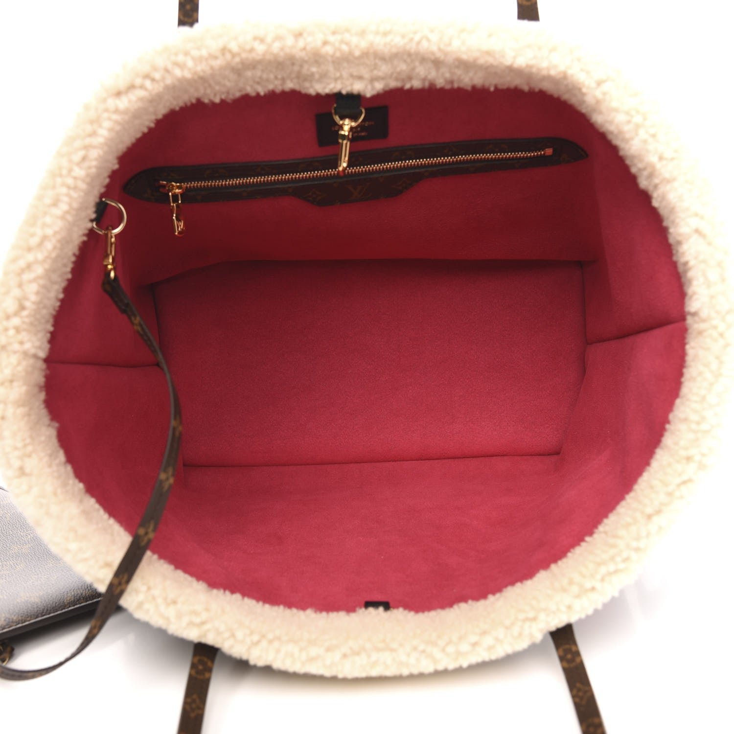 Louis Vuitton Calfskin Monogram Teddy Neverfull MM Black 6 of 10