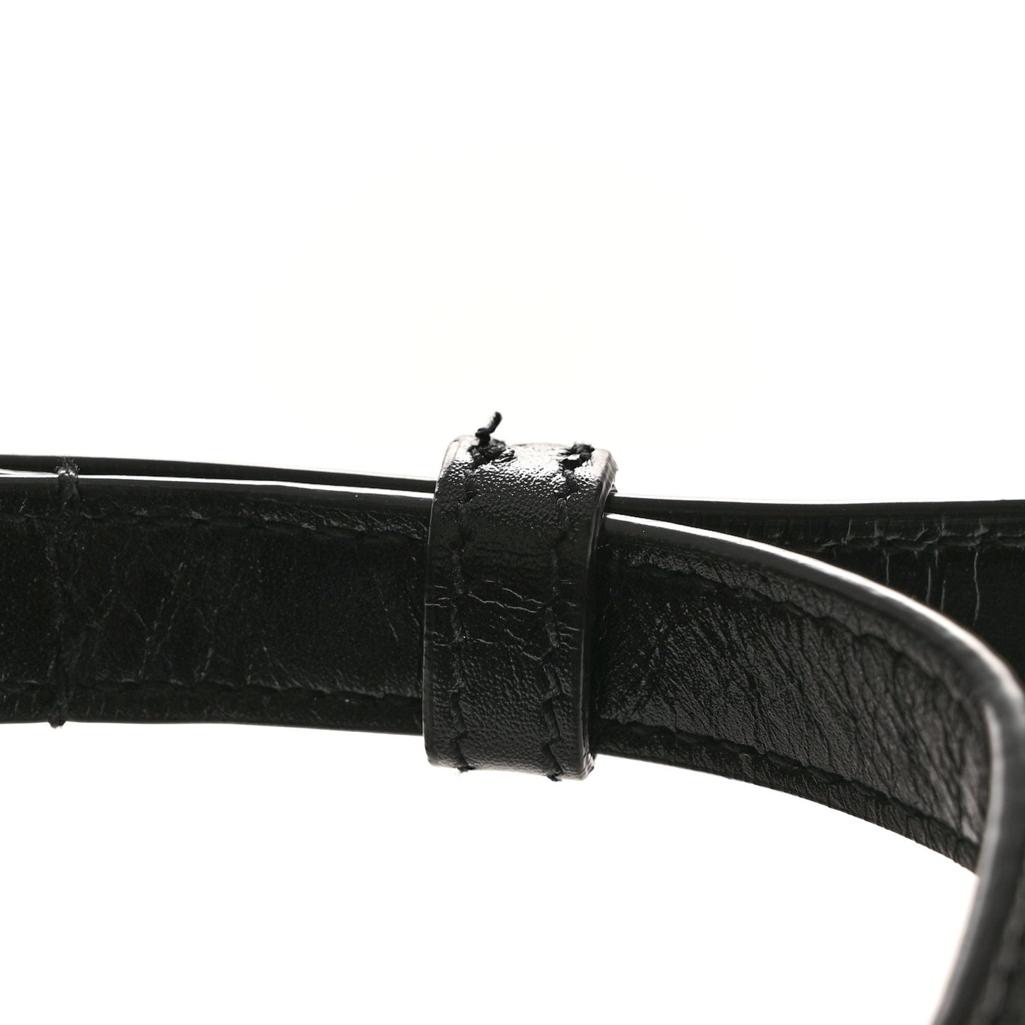 Smooth Calfskin Monogram Crossbody Bag Black