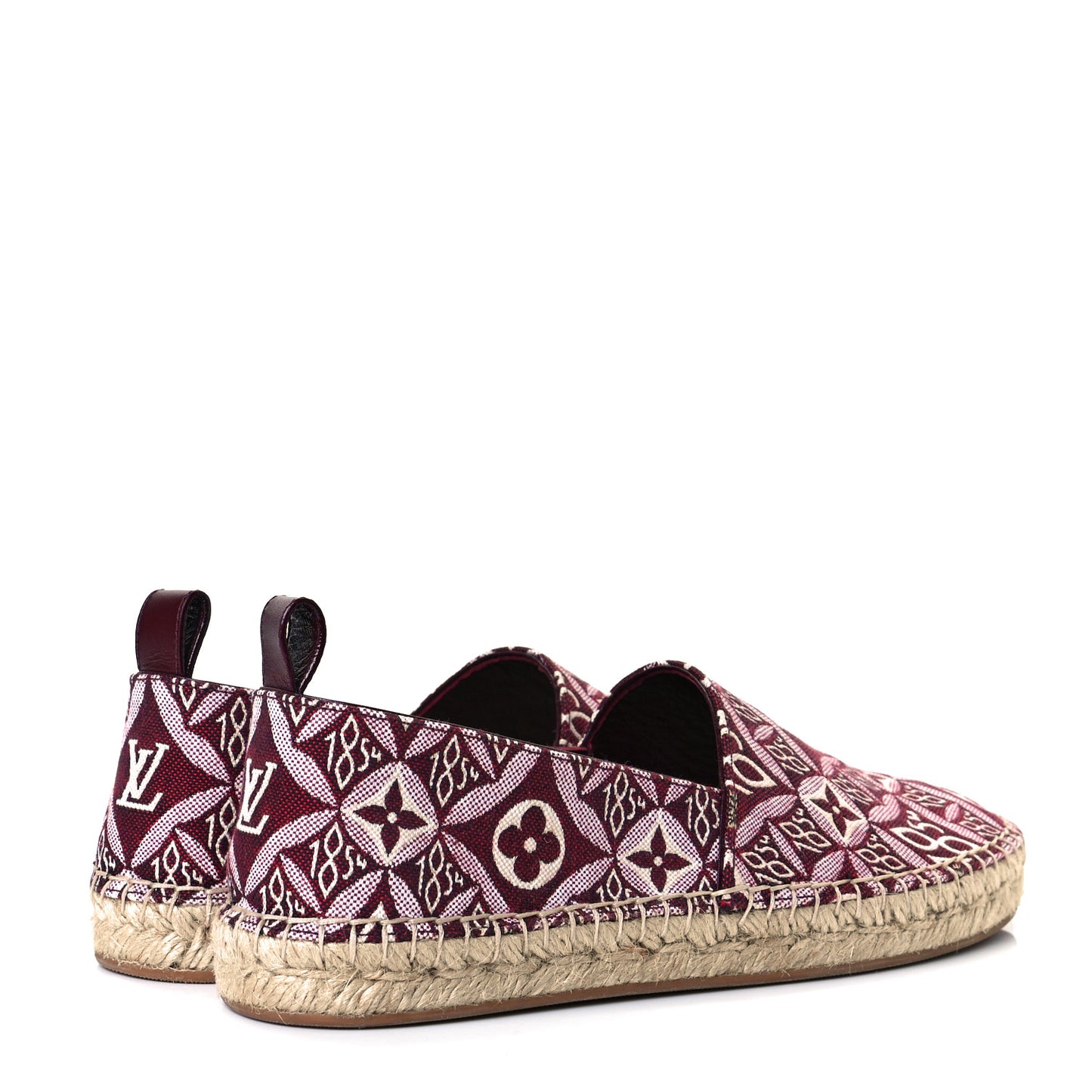 Jacquard Since 1854 Starboard Espadrille Flats 38 Bordeaux