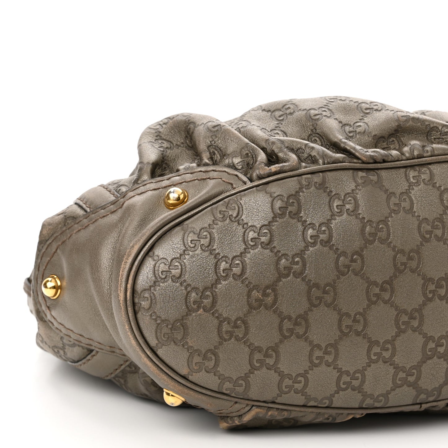 Guccissima Medium Jockey Tote Grey