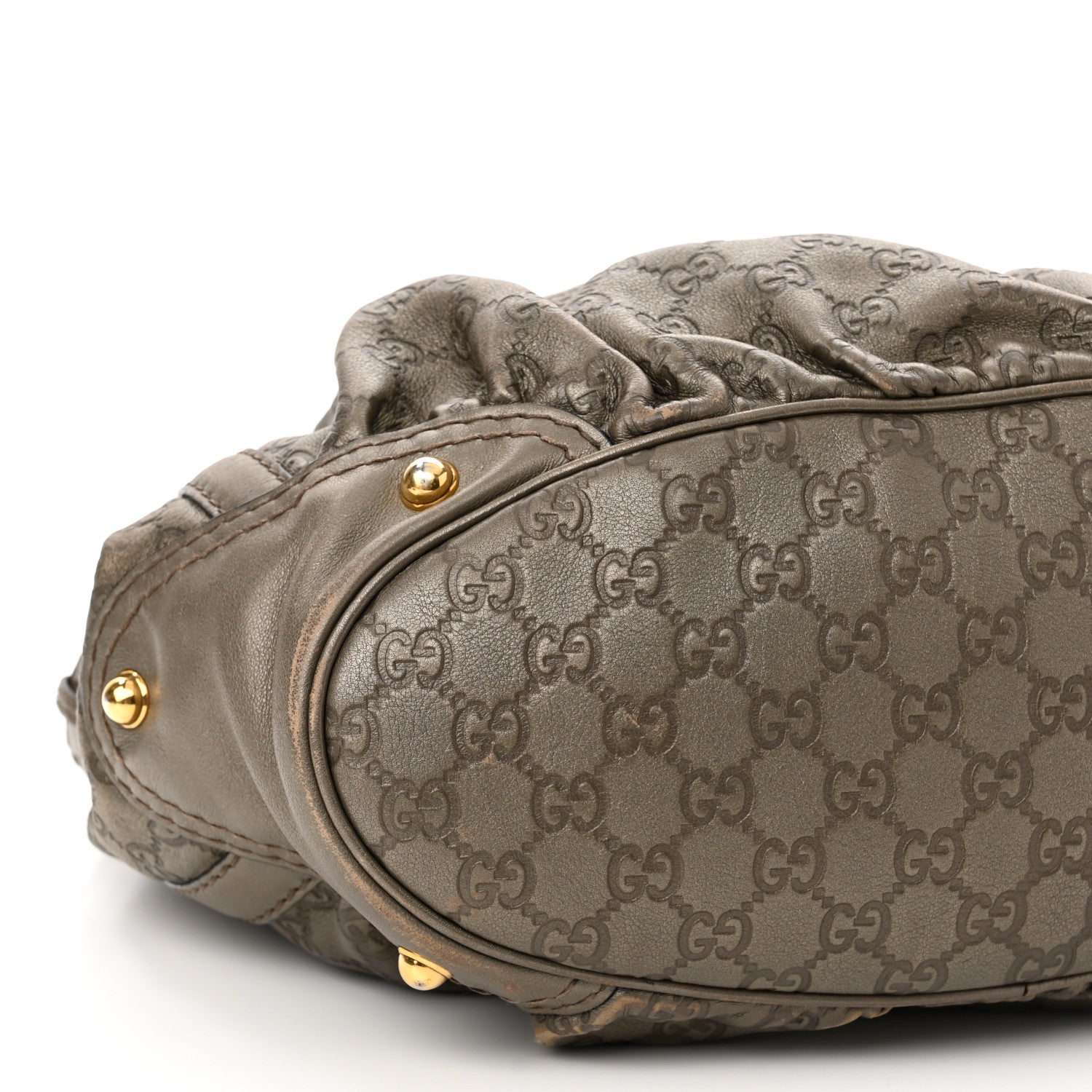 Gucci Guccissima Medium Jockey Tote Grey 9 of 11