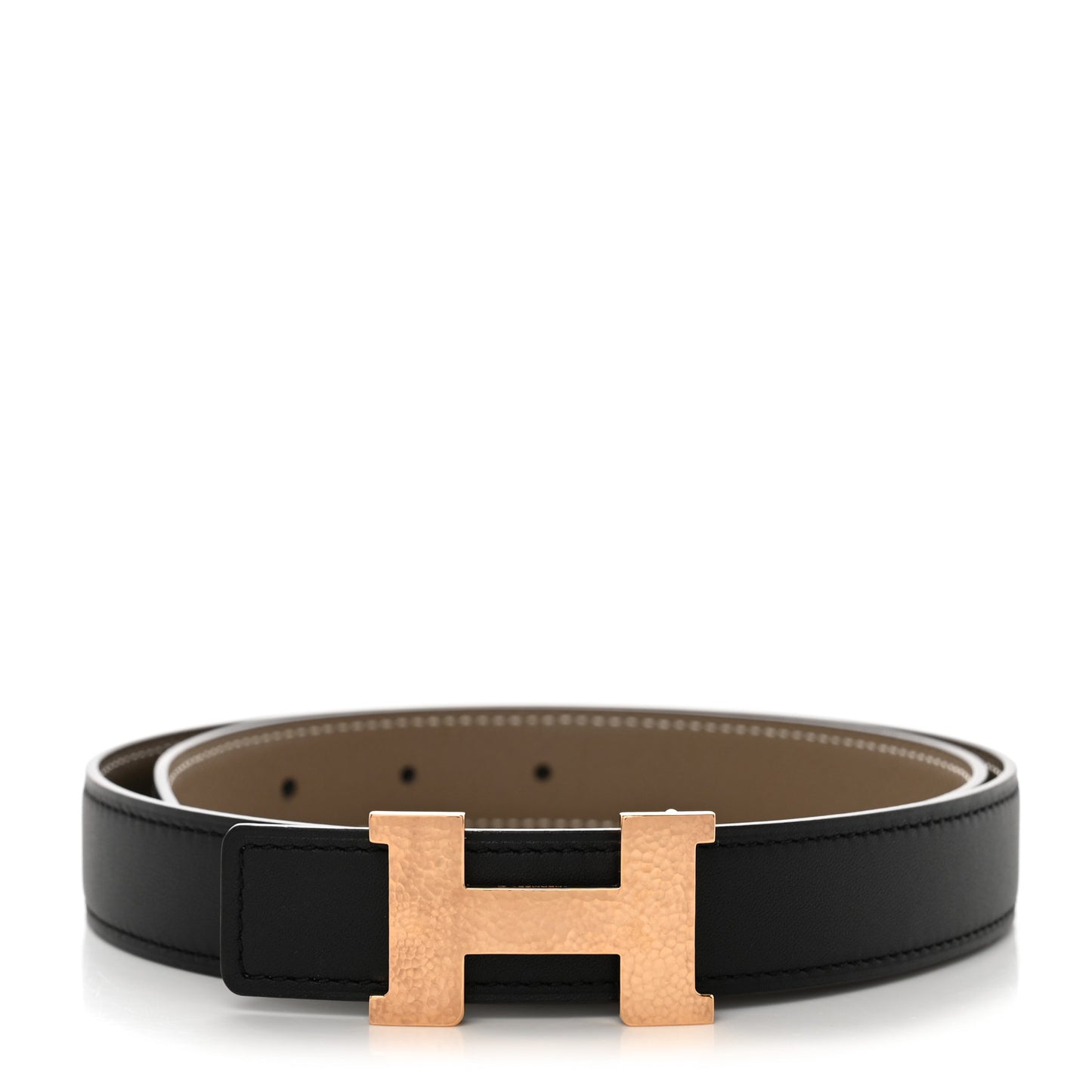 Swift Epsom 24mm Mini Martelee Constance Belt 70 Etoupe Black