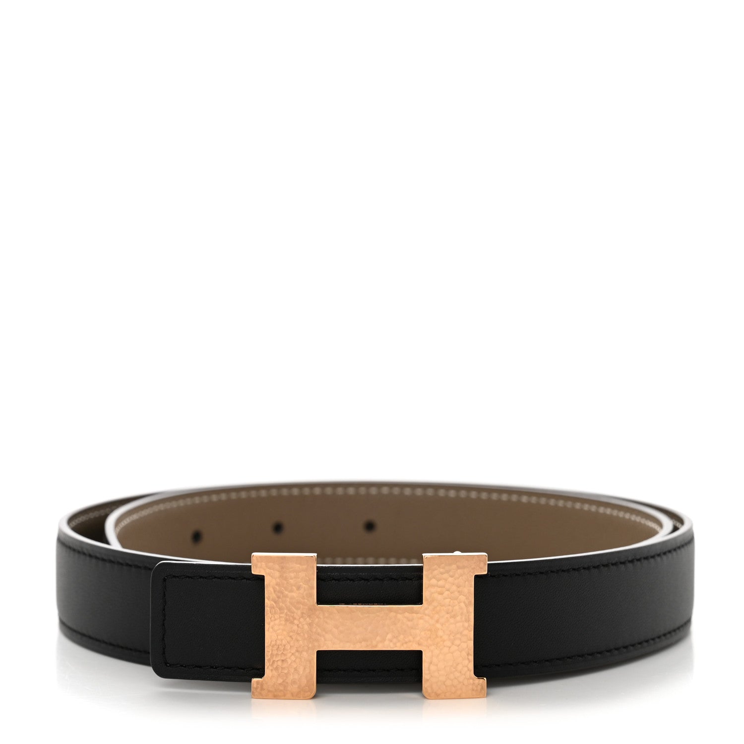 Hermes Swift Epsom 24mm Mini Martelee Constance Belt 70 Etoupe Black 1 of 6