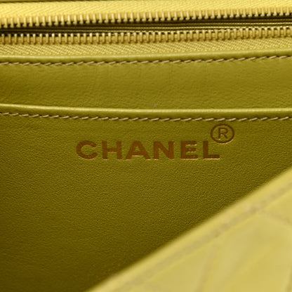 Chanel Lambskin Quilted Flap Clutch Light Green 7 of 11