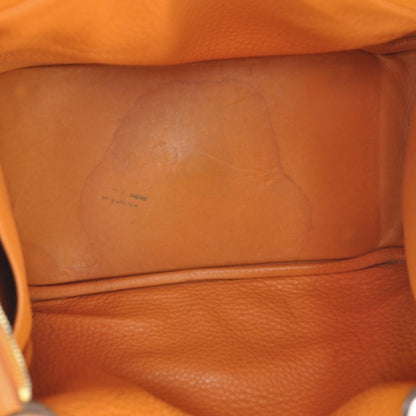 Hermes Taurillon Clemence Lindy 30 Orange 7 of 10