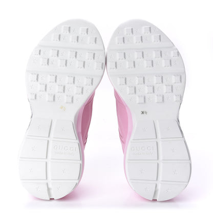 Gucci Calfskin Mystic Cat Rhyton Sneakers 36.5 Sugar Pink 5 of 11