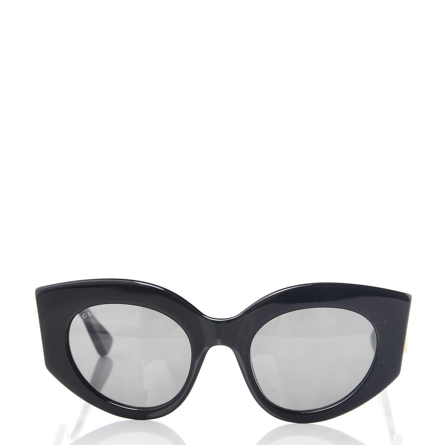 Acetate Oversized Rectangle Frame Web Sunglasses GG 0275/S Black