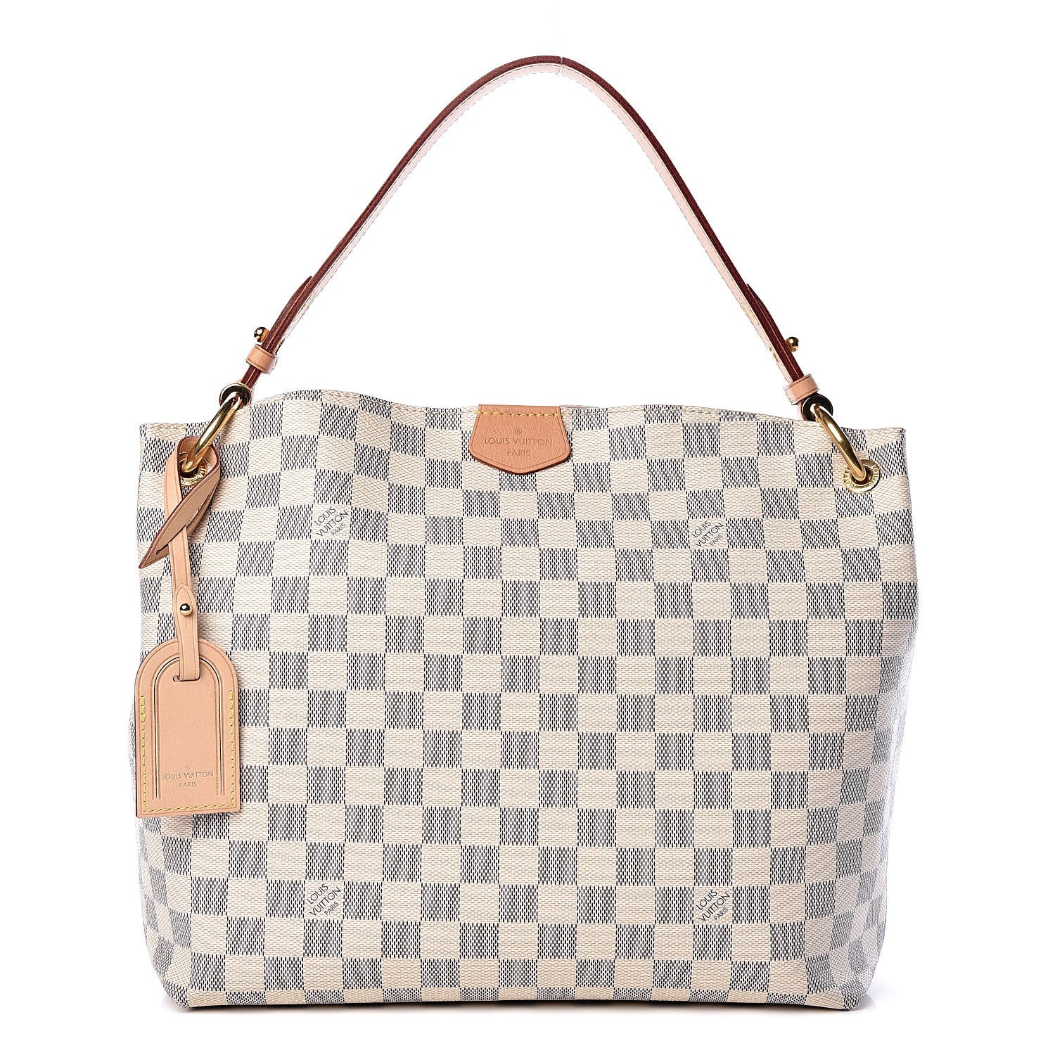 Louis Vuitton Damier Azur Graceful PM Rose Ballerine 1 of 12