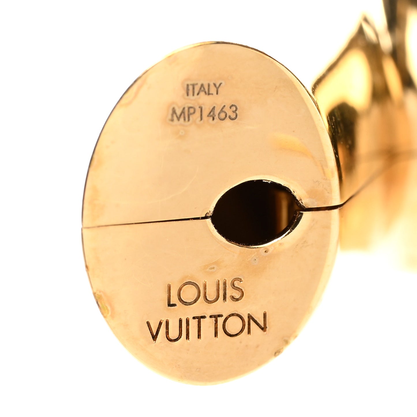 Brass Essential Large V Hoop Earrings Gold