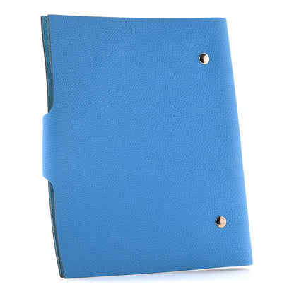 Hermes Togo Ulysse MM Notebook Cover Bleu Zanzibar 3 of 10