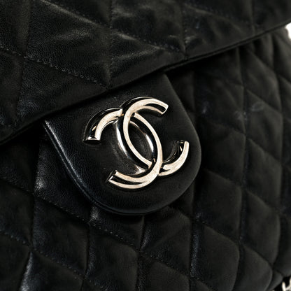 Chanel Washed Lambskin Quilted Maxi Chain Around Flap Black 7 of 9