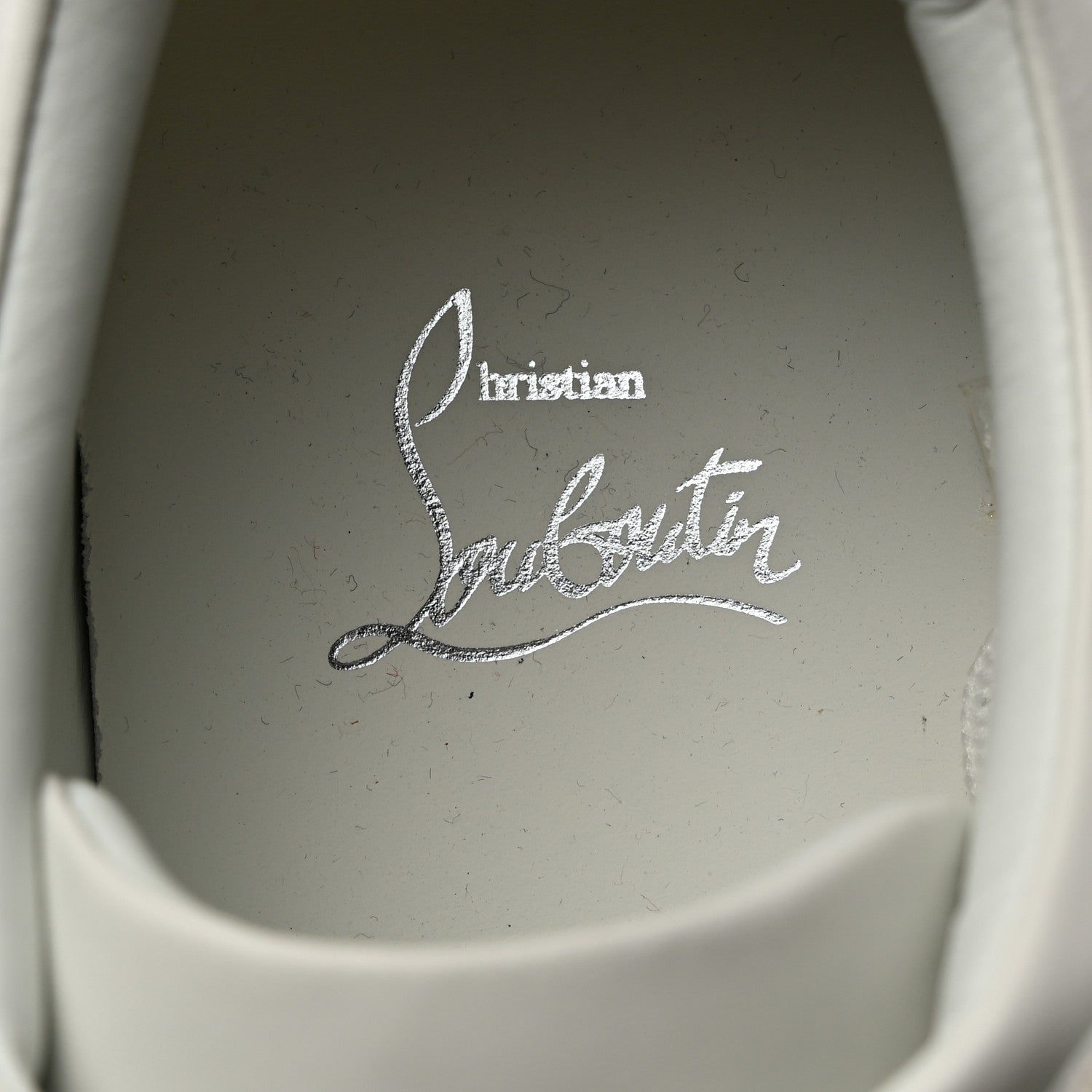 Christian Louboutin Calfskin Mens 2002SL Low Sneakers 43 White 6 of 7