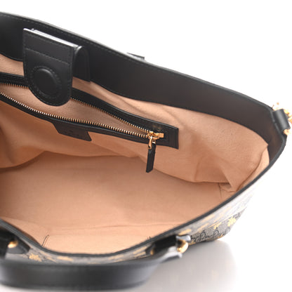 Gucci Soft GG Supreme Monogram Bees Small Crossbody Tote Beige Oro Black 5 of 10