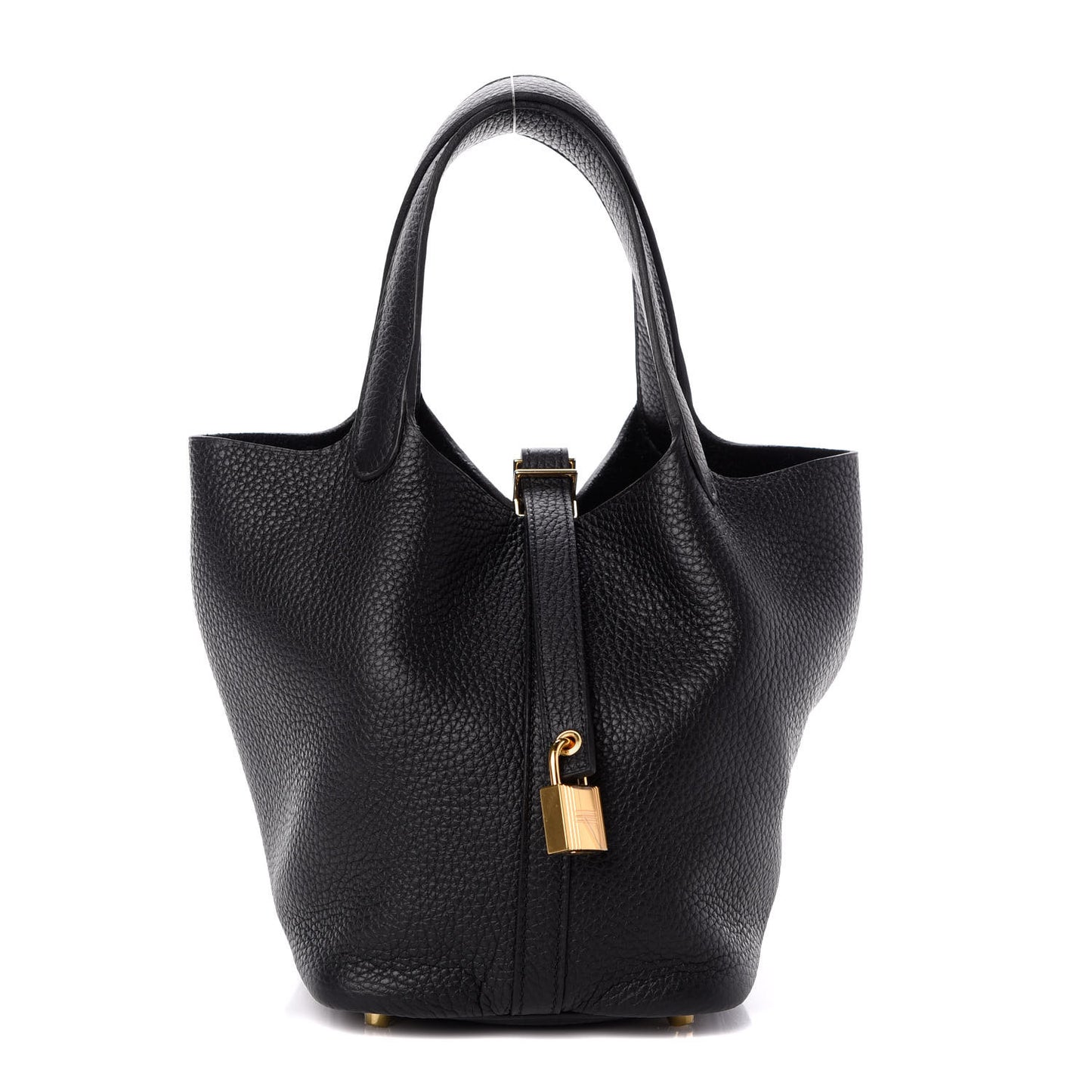 Taurillon Clemence Picotin Lock 18 PM Black