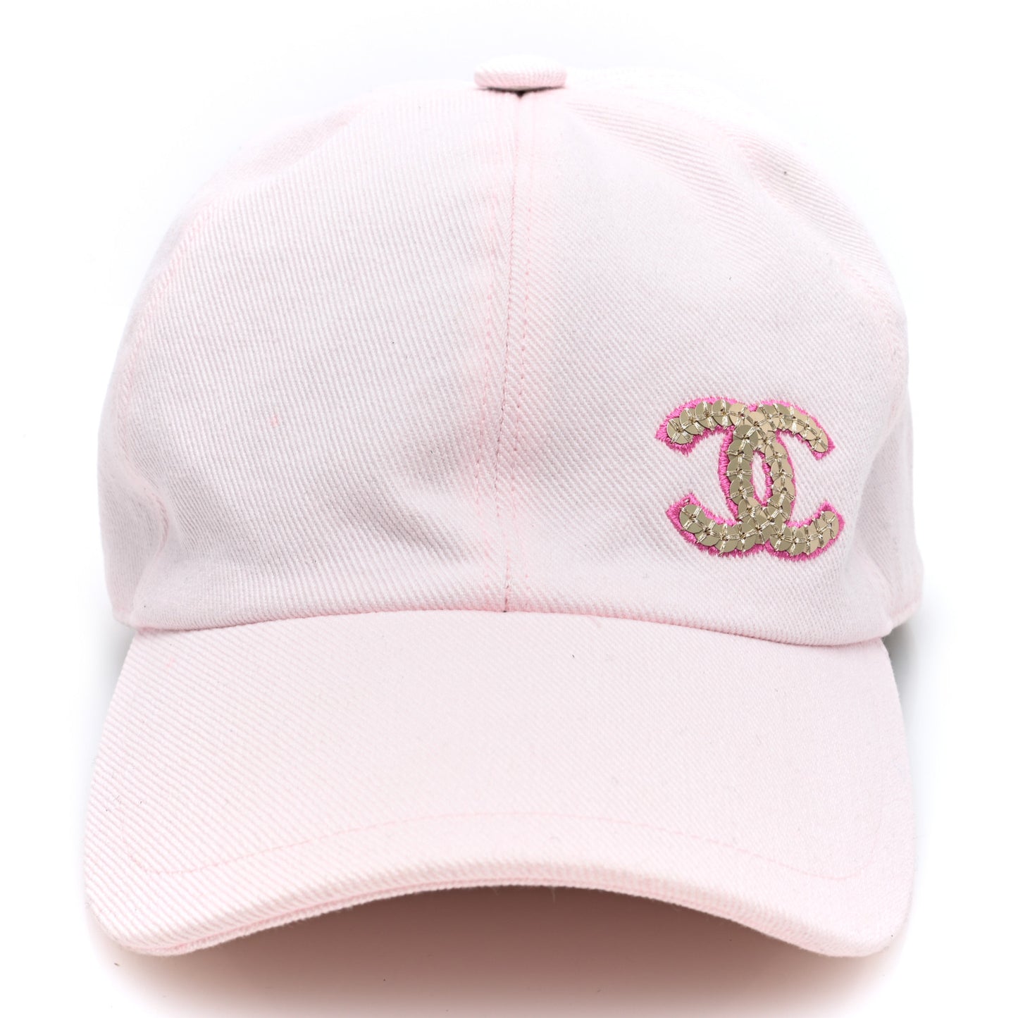 Cotton Sequin CC Cap Hat Light Pink
