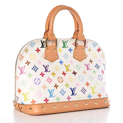 Louis Vuitton Monogram Multicolor Alma White 3 of 10