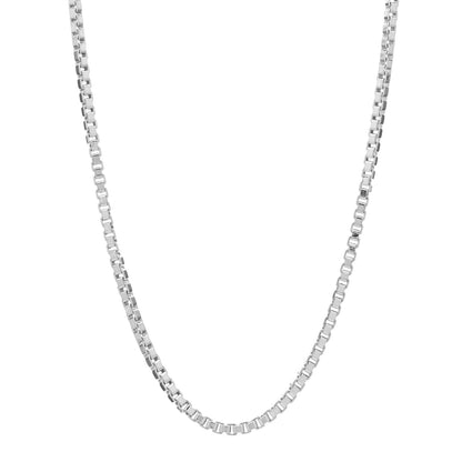 Tiffany Sterling Silver 4mm Venetian Link Necklace 1 of 3