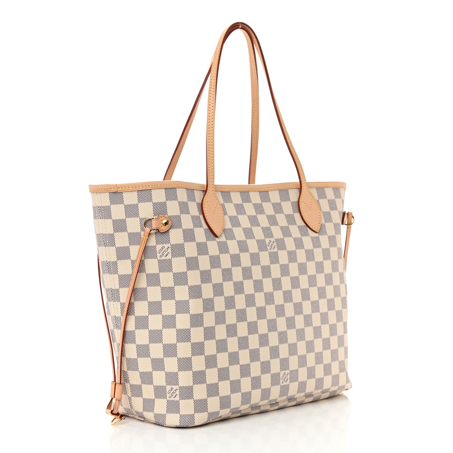 Louis Vuitton Damier Azur Neo Neverfull MM Rose Ballerine 4 of 12