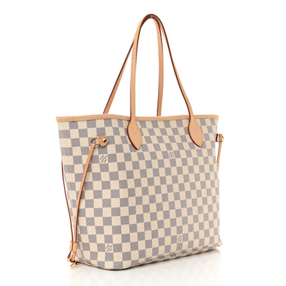 Louis Vuitton Damier Azur Neo Neverfull MM Rose Ballerine 4 of 12