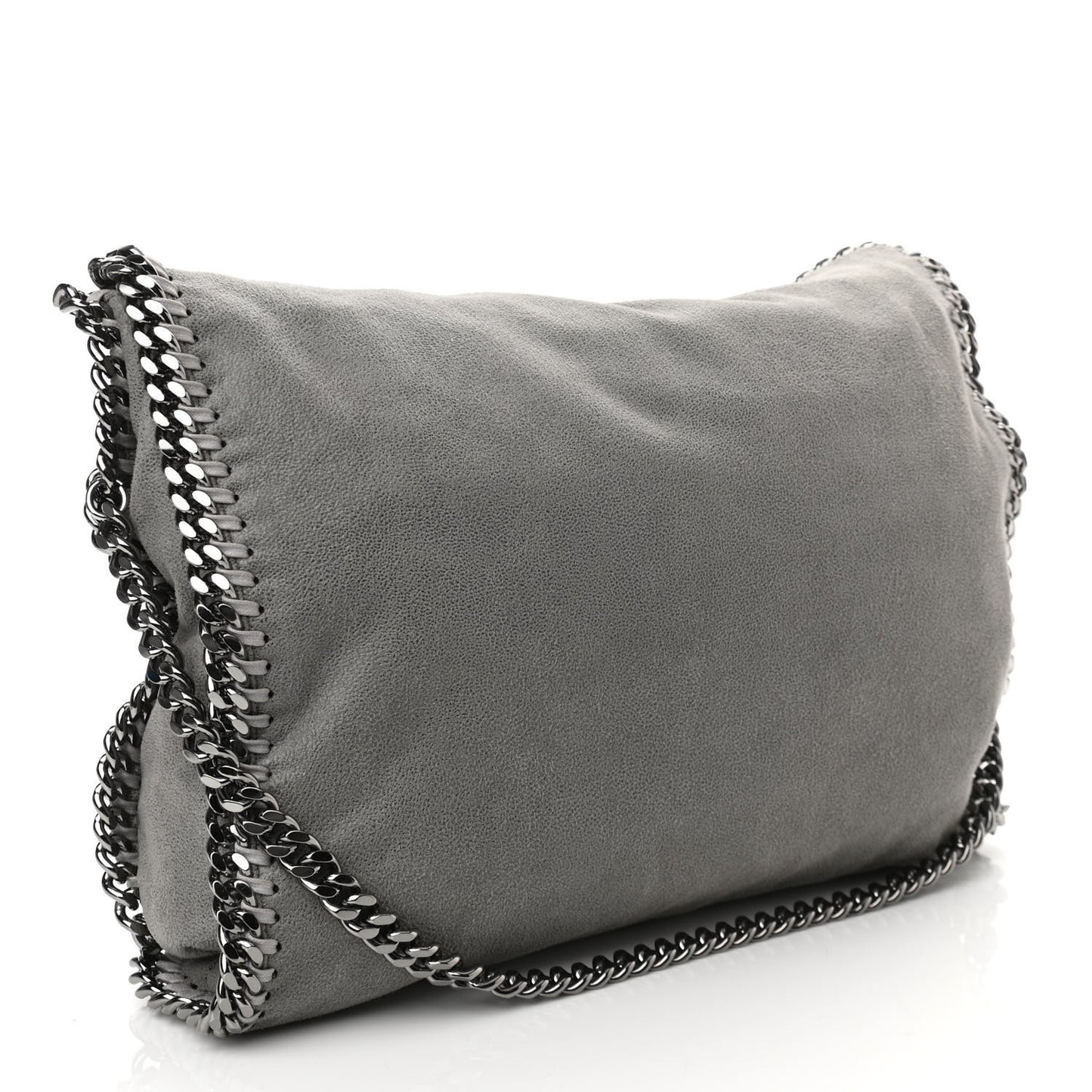 Shaggy Deer Falabella Fold Over Tote Grey