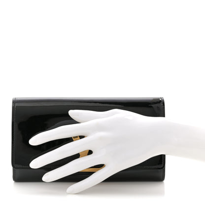 Louis Vuitton Patent Louise Clutch Black 2 of 7