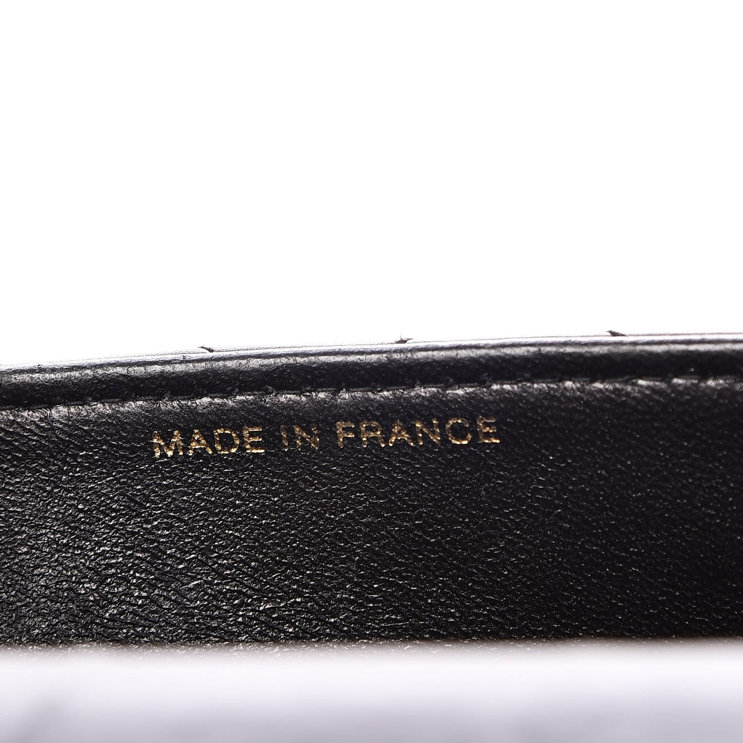 Calfskin Stitched Medium Single Flap Black