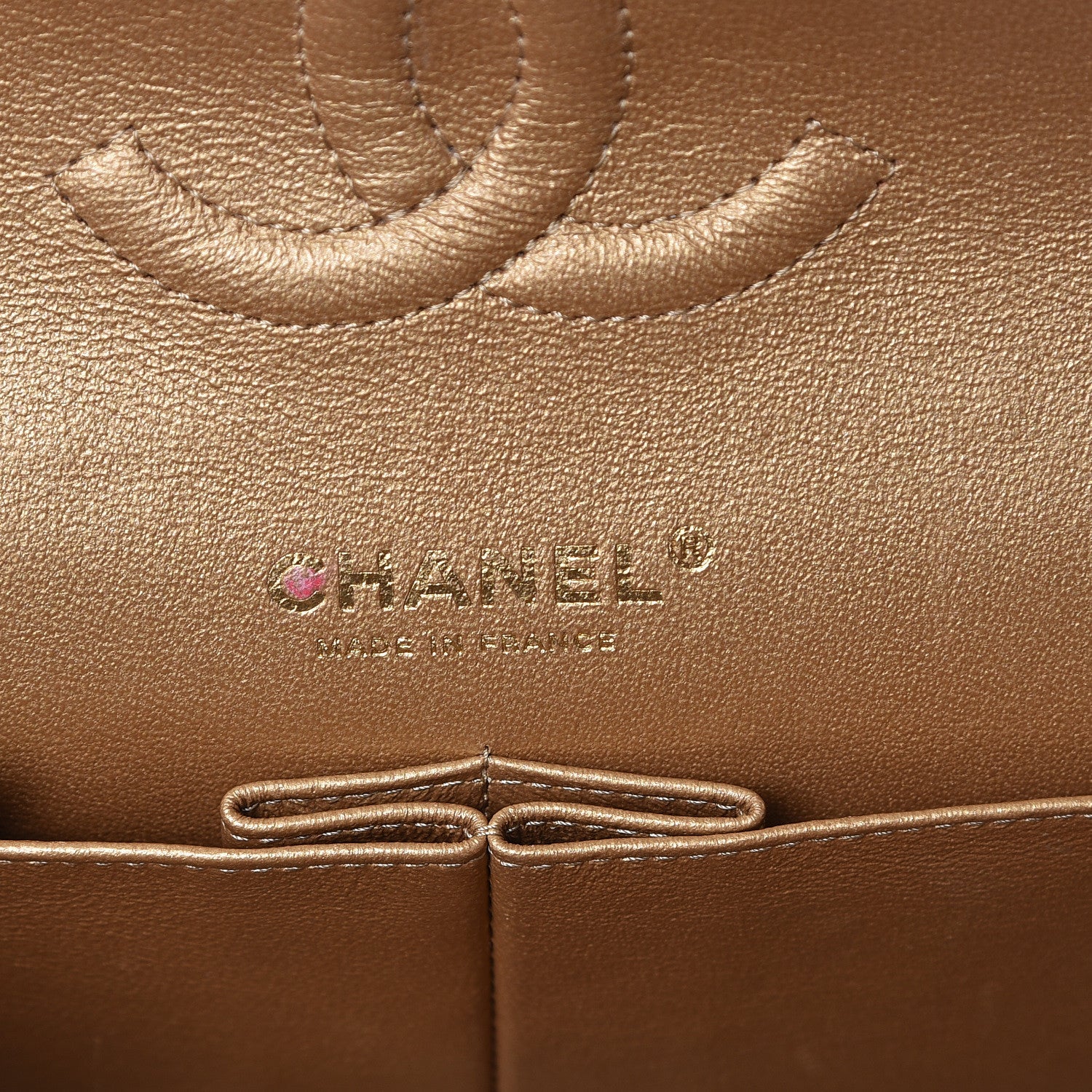 Chanel Tweed Mirror Embellished Medium Double Flap Gold 6 of 13