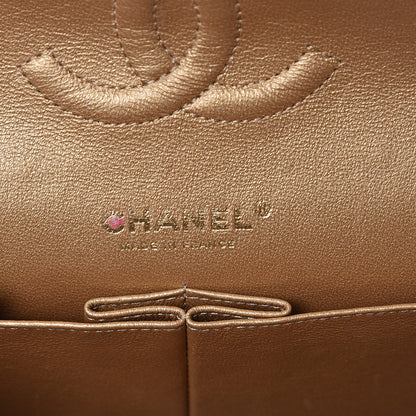 Chanel Tweed Mirror Embellished Medium Double Flap Gold 6 of 13