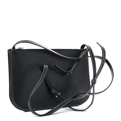 Loewe Calfskin Gate Double Zip Pouch Crossbody Black 2 of 11