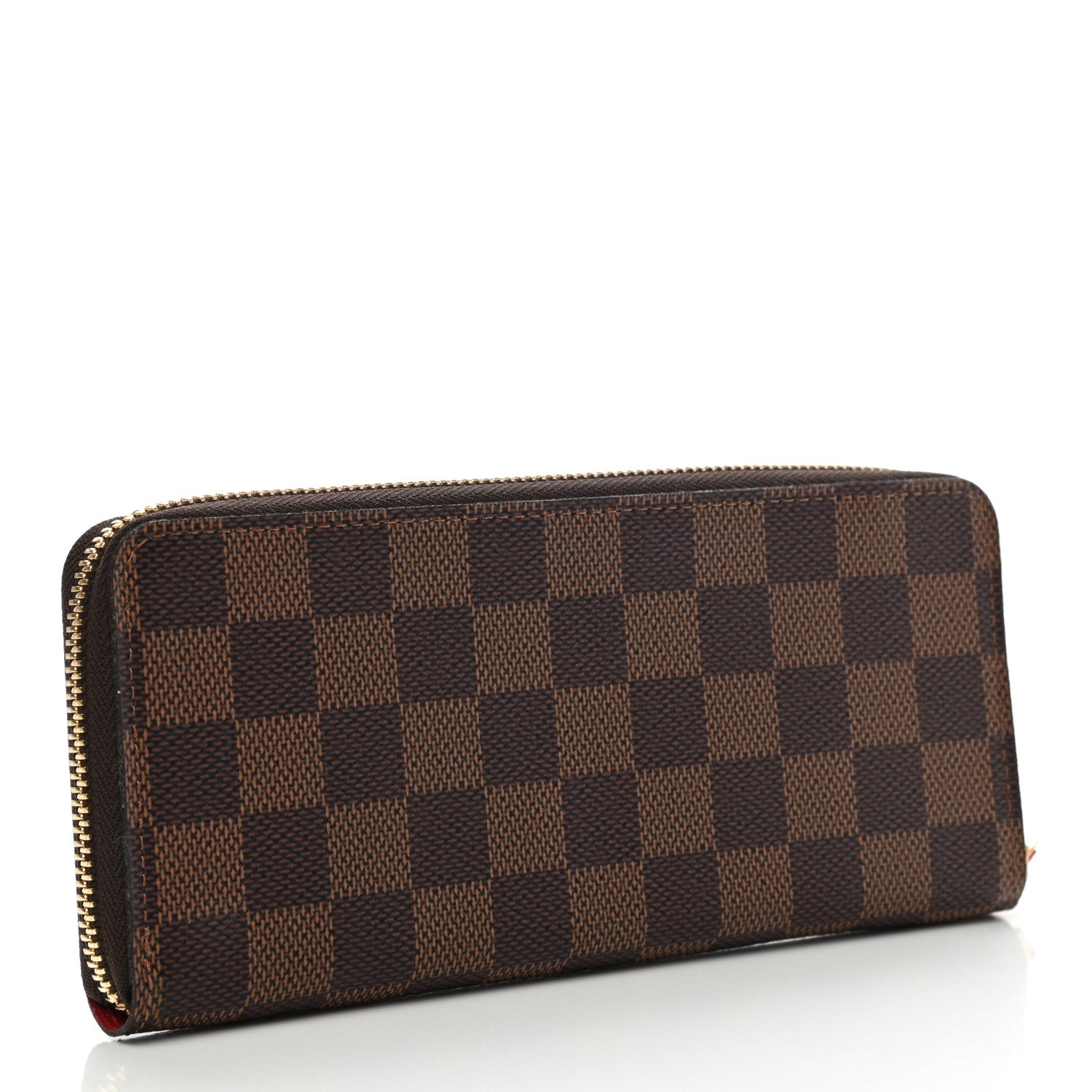 Louis Vuitton Damier Ebene Clemence Wallet Cherry 3 of 7