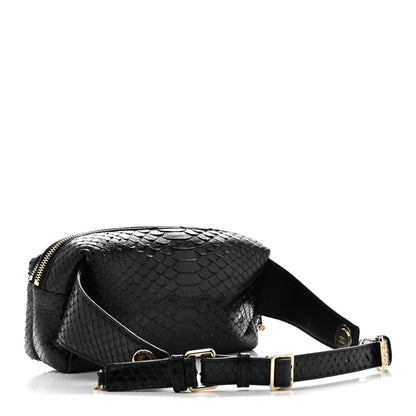 Chanel Snakeskin Waist Bag Black 2 of 15