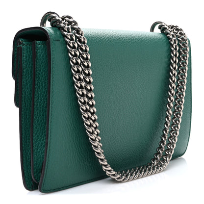 Gucci Dollar Calfskin Crystal Small Dionysus Shoulder Bag Emerald 3 of 10