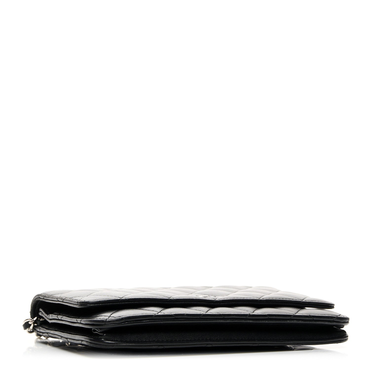Chanel Lambskin Quilted Wallet On Chain WOC Black 4 of 11