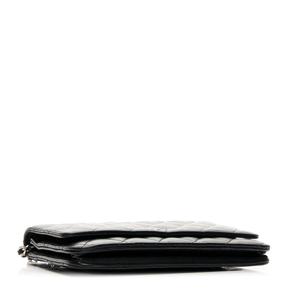 Chanel Lambskin Quilted Wallet On Chain WOC Black 4 of 11