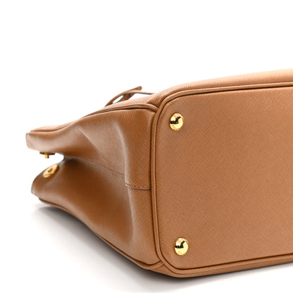 Prada Saffiano Lux Large Galleria Double Zip Tote Caramel 11 of 13
