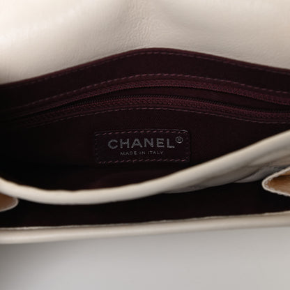 Chanel Calfskin Quilted Mini French Riviera Flap Ivory 6 of 10